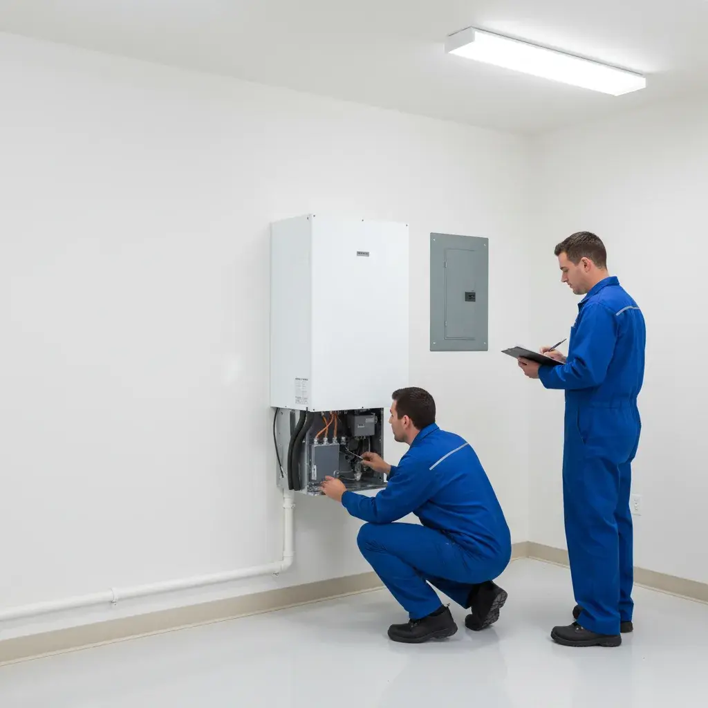 Completed air handler replacement installation