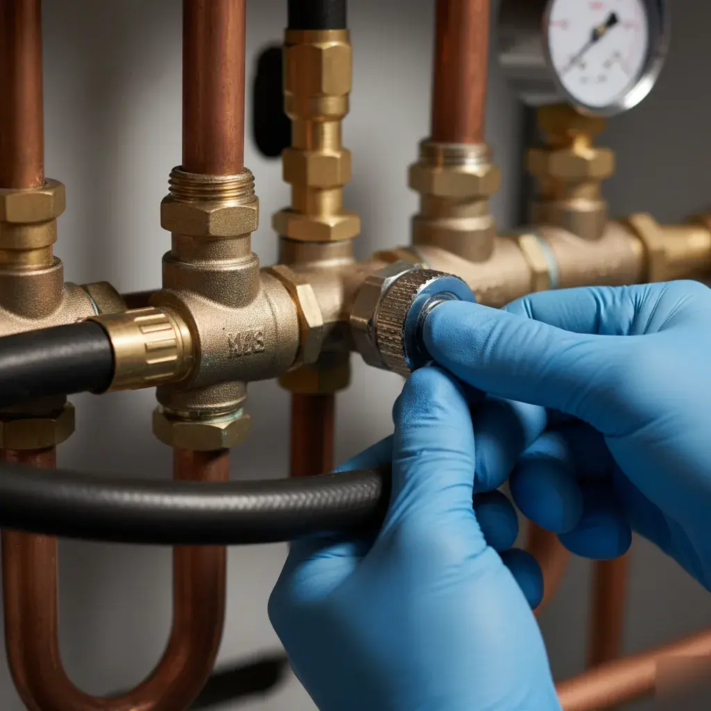 Boiler filling loop valve during pressure refill service