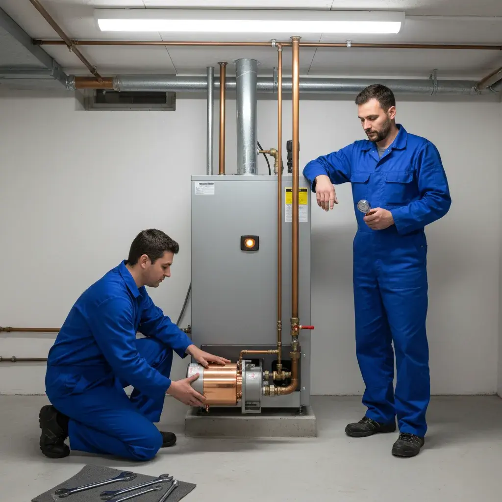Circulator pump work during boiler repair