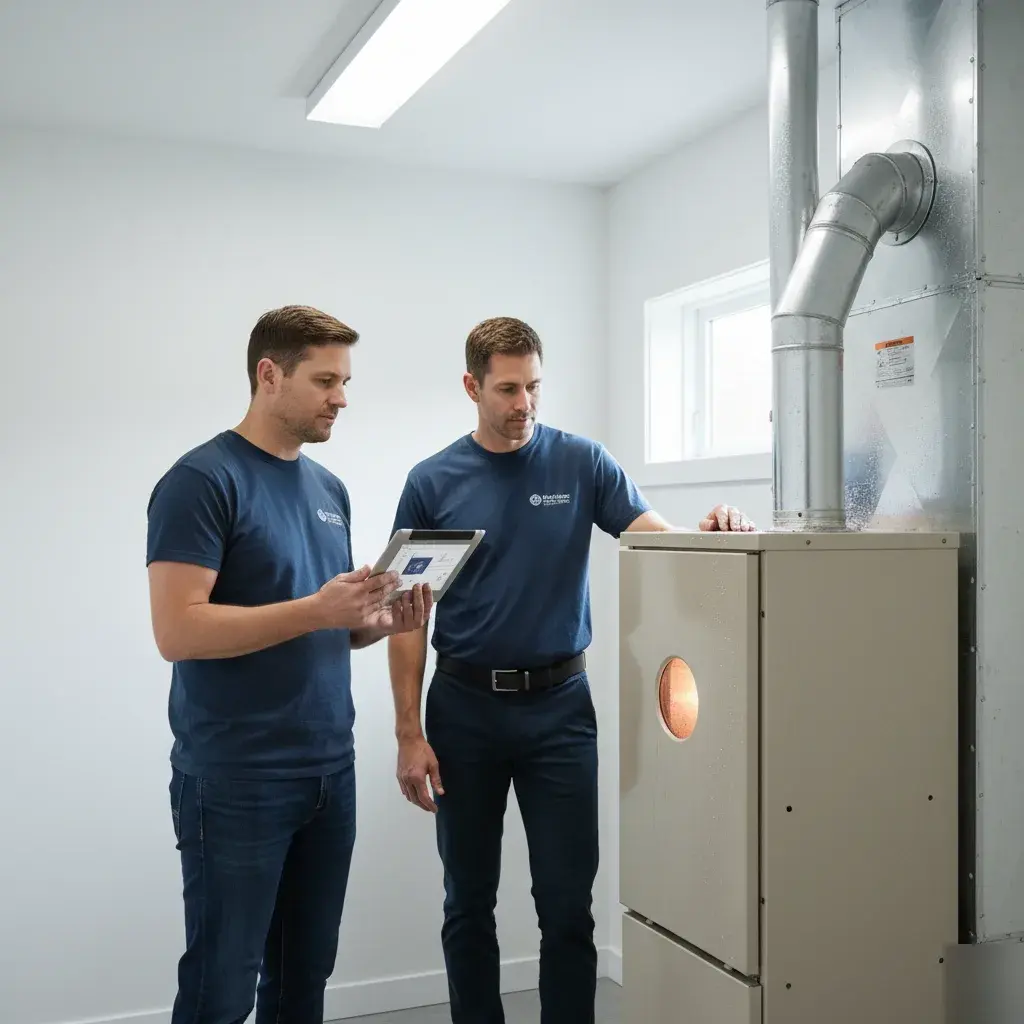 Furnace running during post-replacement verification