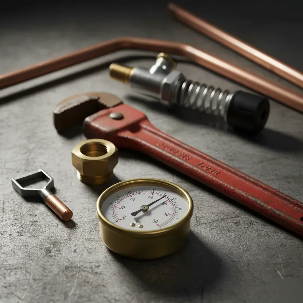 Boiler repair tools and heating system fittings