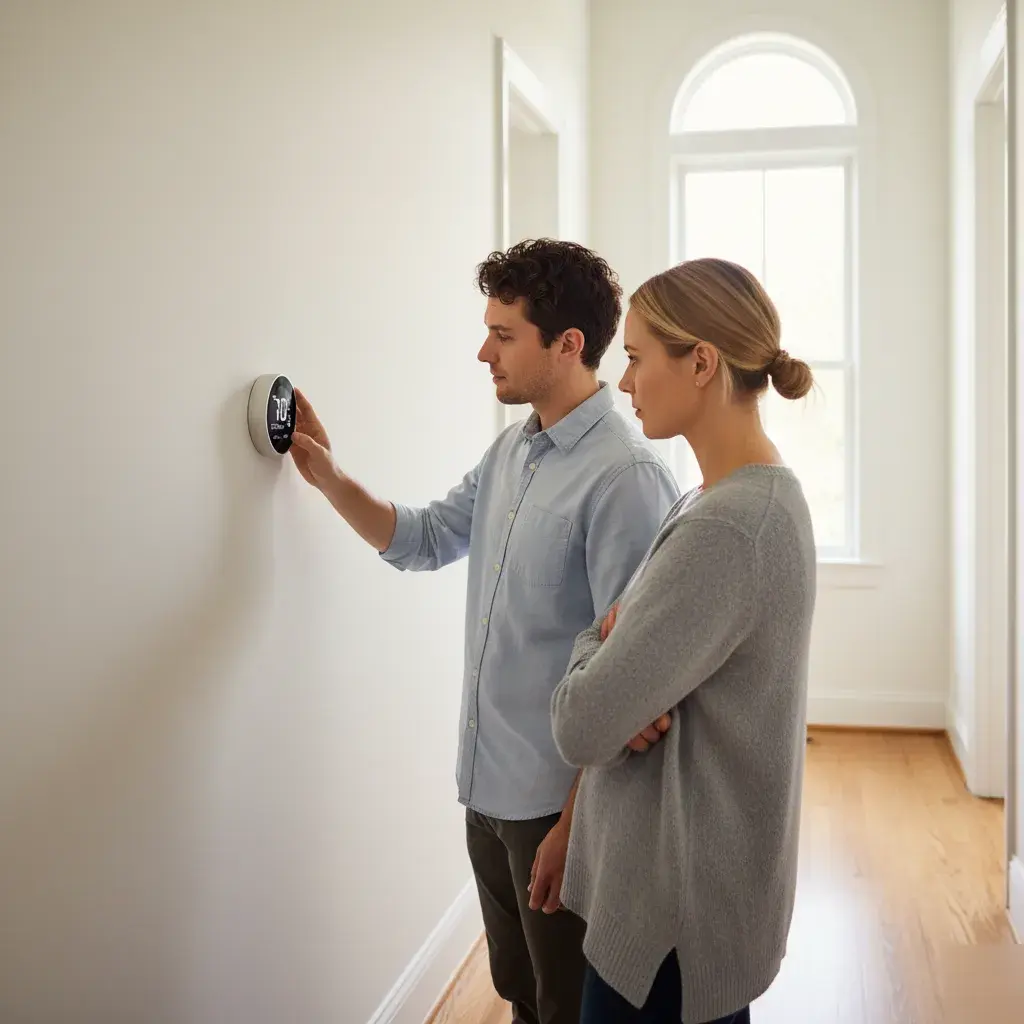 Thermostat verification during heating maintenance