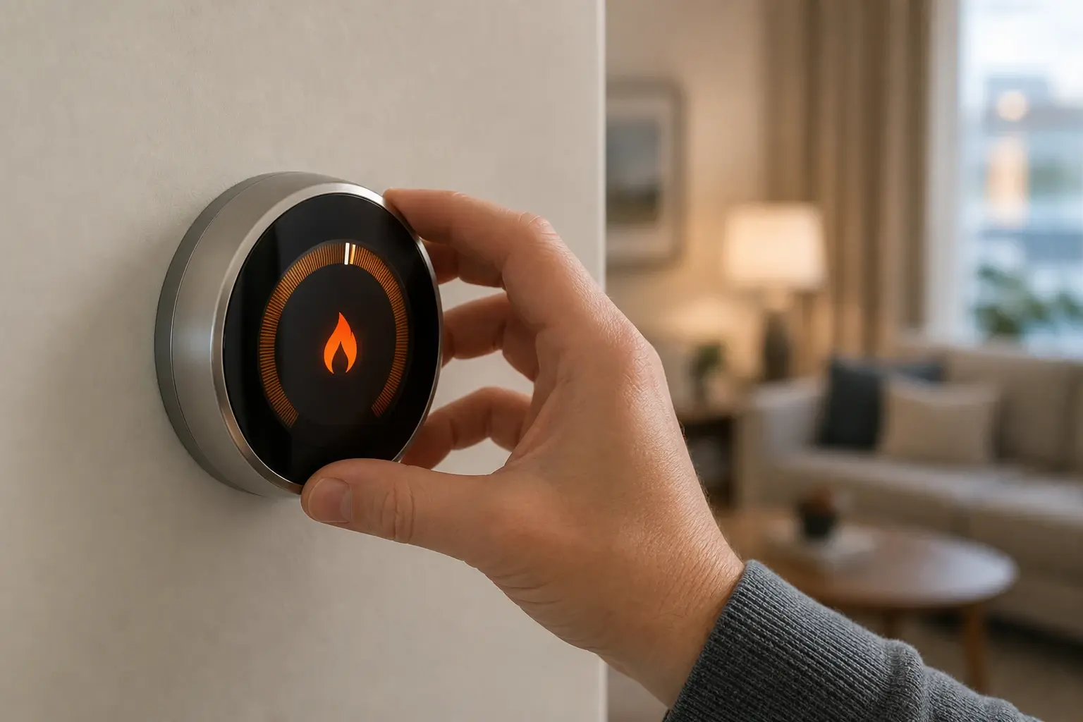 Adjusting a digital thermostat for residential heating